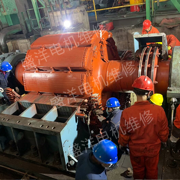 黄山大型电机维修现场